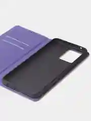 Фиолетовый чехол-книжка для Realme 9 (4G) / Realme 9 Pro Plus из нубука Super Creative