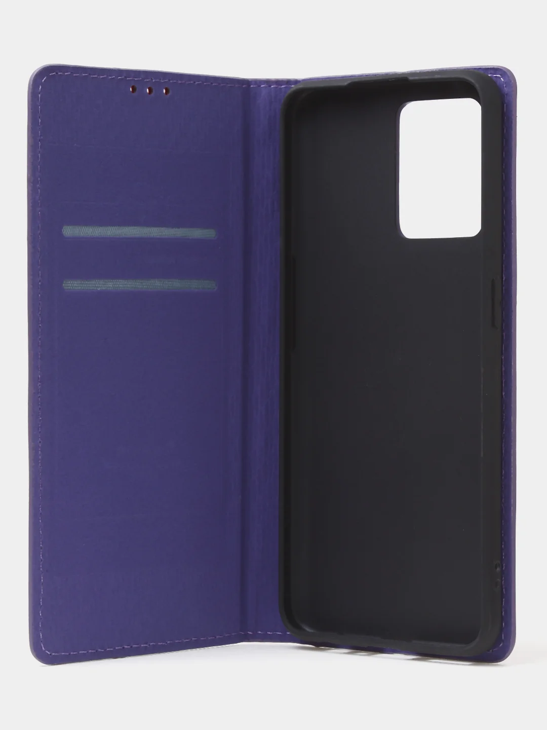 Фиолетовый чехол-книжка для Realme 9 (4G) / Realme 9 Pro Plus из нубука Super Creative