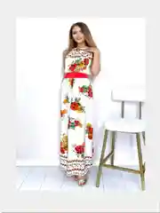 Разноцветный женский сарафан из шифона