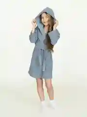 Серый халат детский из тонкой махры