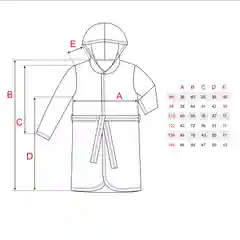 Бирюзовый халат детский Утенок из легкой махры