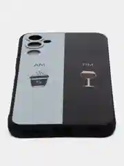 Бирюзовый силиконовый чехол для Tecno Pova 4, с принтом, с рисунком (Техно Пова 4)