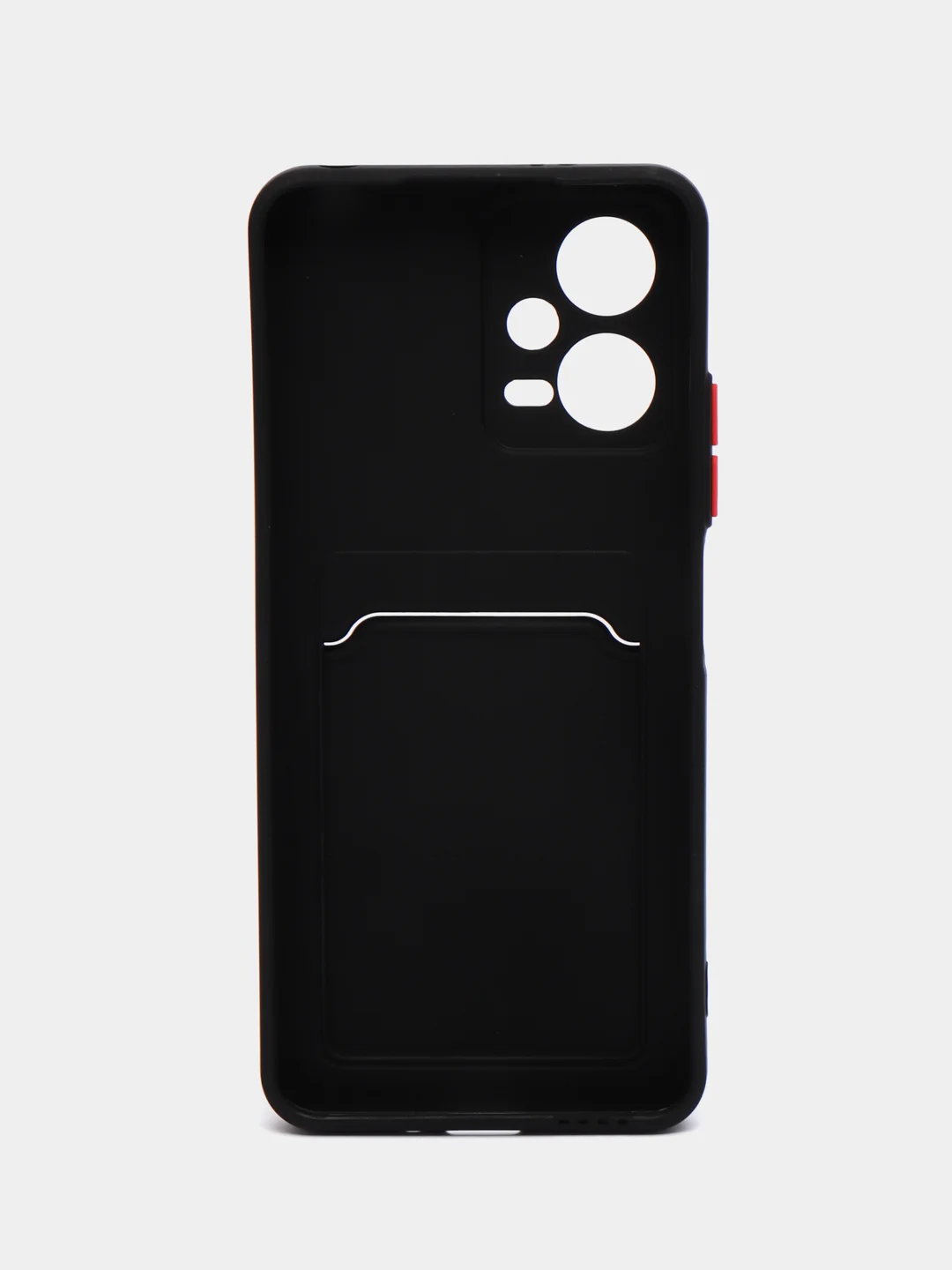 Черный чехол для Xiaomi Redmi Note 12 5G / POCO X5 5G (Нот 12 / Поко Х5), с карманом для карт