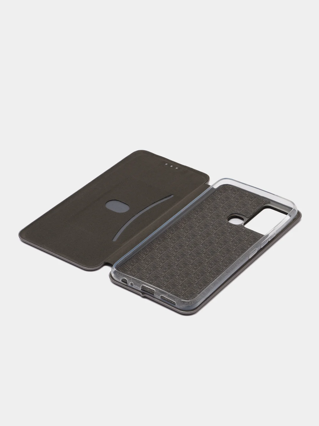 Серый чехол-книжка Infinix Smart 6 Plus X6823C (Инфиникс Смарт 6 Плюс)