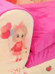 Приглушённый хаки детский диванчик, раскладной