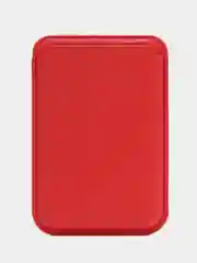 Красный картхолдер (держатель для карт) из исскуственной кожи Mag Safe для iPhone