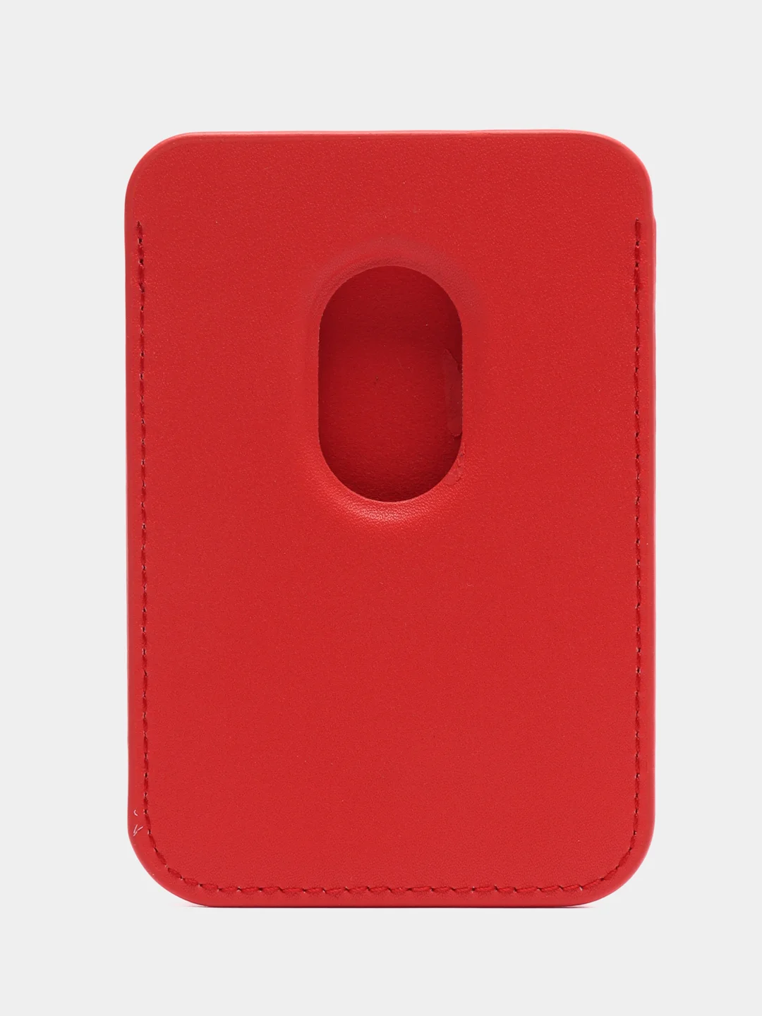Красный картхолдер (держатель для карт) из исскуственной кожи Mag Safe для iPhone