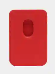 Красный картхолдер (держатель для карт) из исскуственной кожи Mag Safe для iPhone
