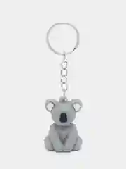 Серый брелок "Коала" 4,5 х 3,3 х 2,3 см