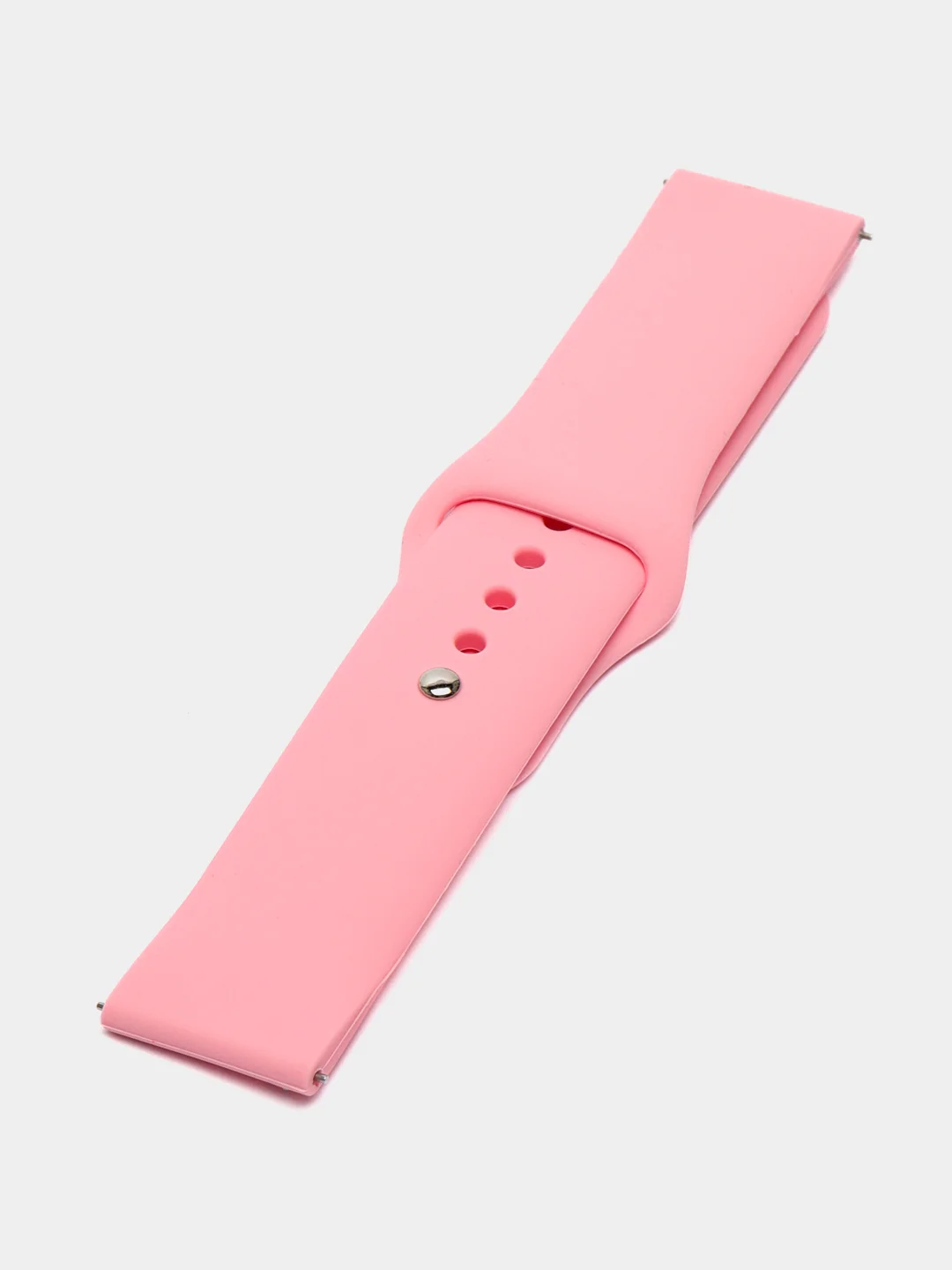 Пастельно-коралловый силиконовый ремешок для Xiaomi Amazfit Bip / Huawei / Samsung, 20 мм / 22 мм, с кнопкой