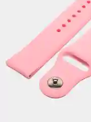 Пастельно-коралловый силиконовый ремешок для Xiaomi Amazfit Bip / Huawei / Samsung, 20 мм / 22 мм, с кнопкой