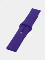 Фиолетовый силиконовый ремешок для Xiaomi Amazfit Bip / Huawei / Samsung, 20 мм / 22 мм, с кнопкой