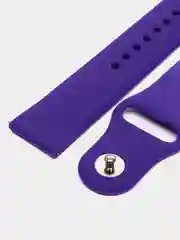 Фиолетовый силиконовый ремешок для Xiaomi Amazfit Bip / Huawei / Samsung, 20 мм / 22 мм, с кнопкой