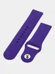 Фиолетовый силиконовый ремешок для Xiaomi Amazfit Bip / Huawei / Samsung, 20 мм / 22 мм, с кнопкой