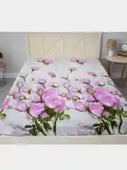 Белый комплект постельного белья Бязь 1,5/2/2-спальный с Евро простыней, Евро, Семейный КПБ, 70 х 70