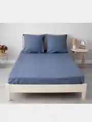 Светло-синий комплект постельного белья Cotton Nights Sweet Dreams, хлопок