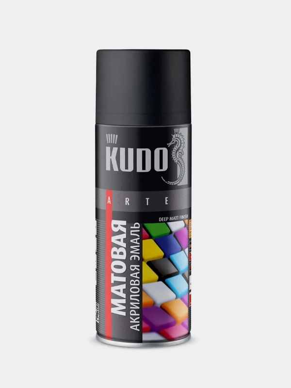 Эмаль универсальная акриловая RAL 9005 KUDO чёрная матовая