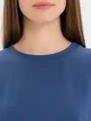 Синий футболка женская, оверсайз