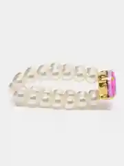 Фуксия кольца бусы