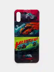 Индиго чехол Xiaomi Redmi 9A, Сяоми Редми 9А с рисунком автомобили