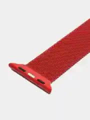 Красный металлический стальной ремешок браслет для Apple Watch 38/40 mm, Миланская петля