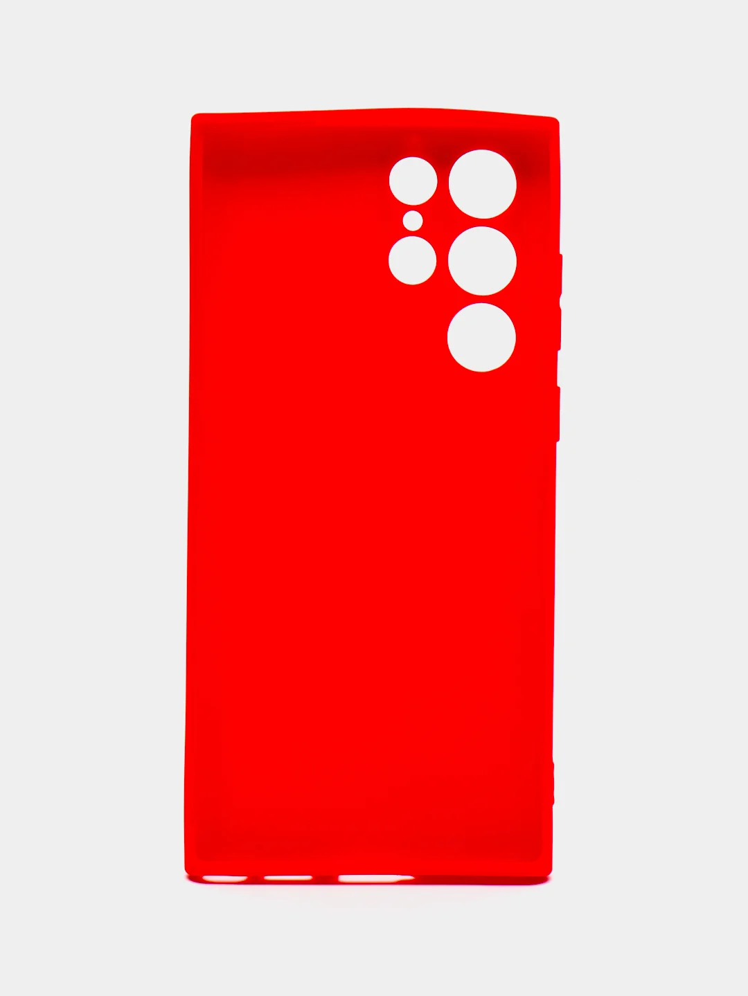 Красный чехол для Samsung Galaxy S22 Ultra (Самсунг Галакси С22 Ультра), силиконовый, матовый