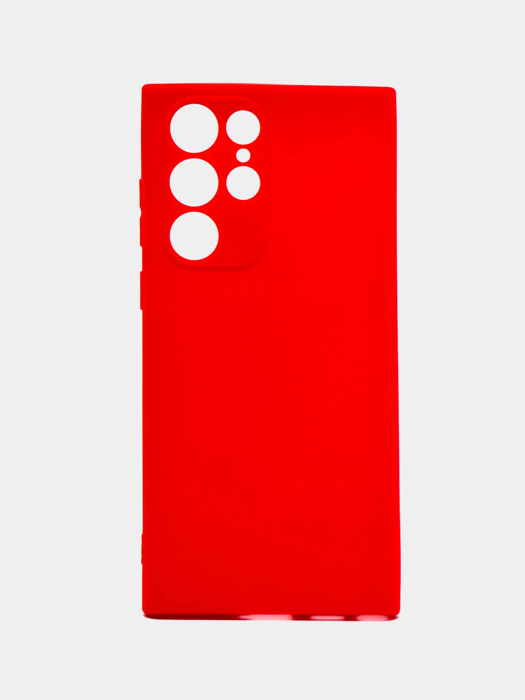 Красный чехол для Samsung Galaxy S22 Ultra (Самсунг Галакси С22 Ультра), силиконовый, матовый