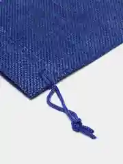 Индиго мешочек подарочный, холщовый, льняной, эко мешок из джута