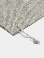 Серый мешочек подарочный, холщовый, льняной, эко мешок из джута