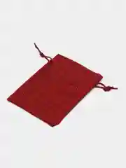 Бордовый мешочек подарочный, холщовый, льняной, эко мешок из джута