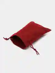 Бордовый мешочек подарочный, холщовый, льняной, эко мешок из джута