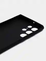 Черный чехол для Samsung Galaxy S22 Ultra (Самсунг Галакси С22 Ультра), силиконовый, матовый