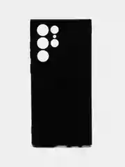 Черный чехол для Samsung Galaxy S22 Ultra (Самсунг Галакси С22 Ультра), силиконовый, матовый
