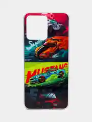 Пурпурный чехол для Realme C30, C30s, Narzo 50i Prime, с рисунком