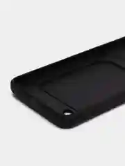 Черный силиконовый чехол Samsung Galaxy A10 Самсунг Галакси А10 с карманом для карт прозрачный