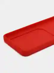 Красный чехол для OPPO A17 / A17K, Оппо А17 / 17К, с карманом для карт, прозрачный