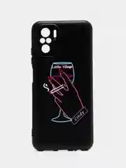 Голубой силиконовый чехол для Xiaomi Redmi Note 10S / Note 10 4G / Poco m5S, с рисунком, с принтом