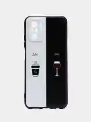 Бирюзовый силиконовый чехол для Xiaomi Redmi Note 10S / Note 10 4G / Poco m5S, с рисунком, с принтом