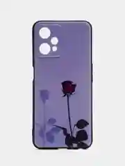Серебряный силиконовый чехол для Realme 9 PRO / Realme 9 5G, с принтом, с рисунком (Реалми 9 про)