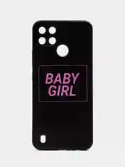 Зеленый чехол для Realme C21y / C25y, с принтом, с рисунком (Реалми С21у / С25у)