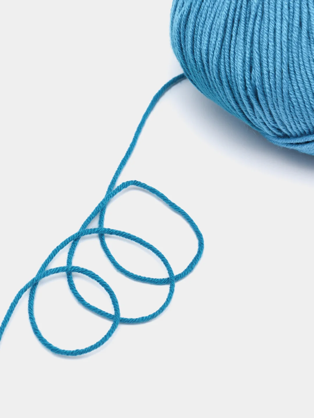 Лазурный пряжа Gazzal Baby Cotton, 5 мотков в комплекте, 40% акрил, 60% хлопок, 50 г, 165 м