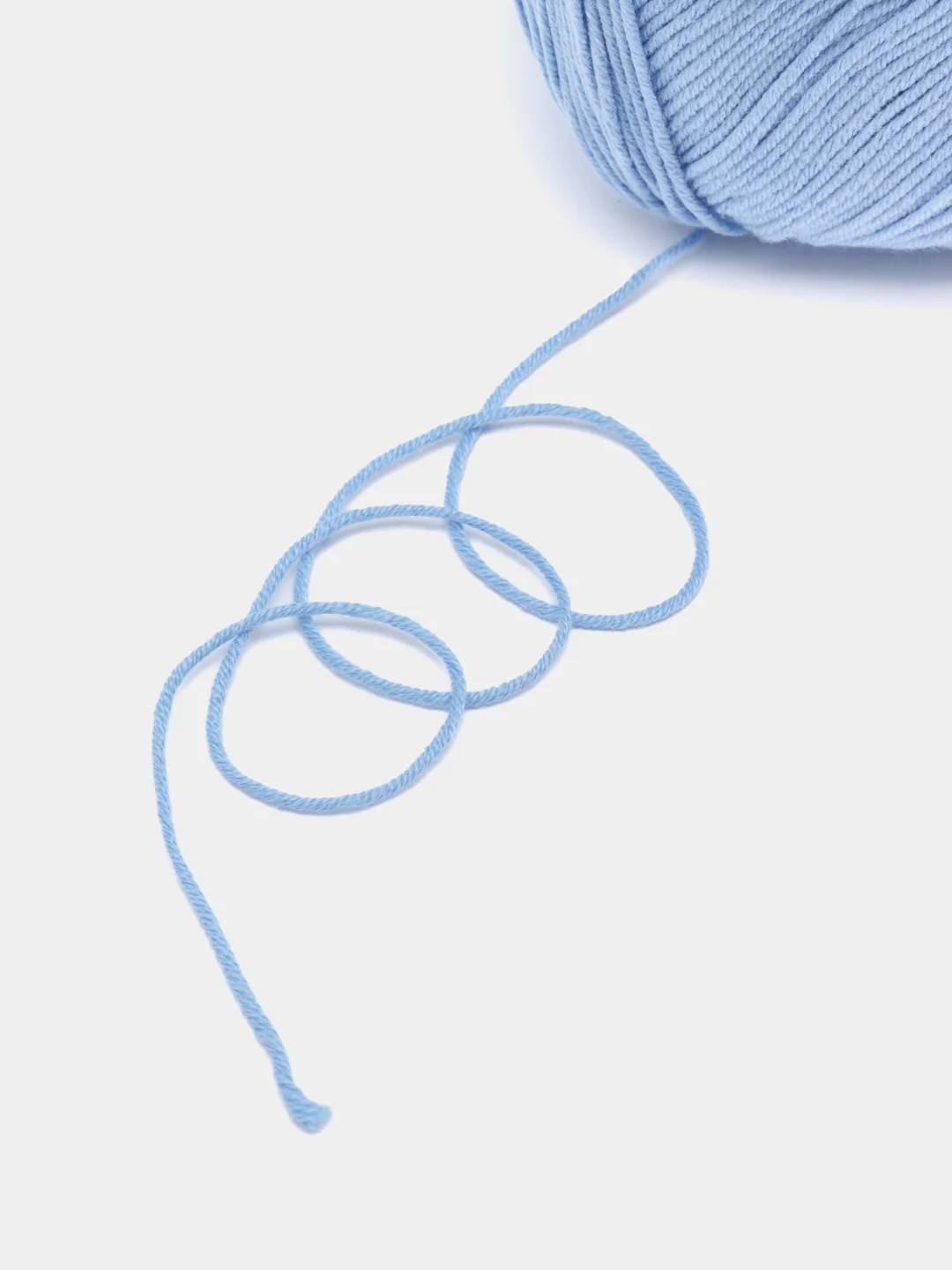 Небесно-голубой пряжа Gazzal Baby Cotton, 5 мотков в комплекте, 40% акрил, 60% хлопок, 50 г, 165 м