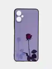 Серебряный силиконовый чехол для Tecno Camon 19 Neo, с принтом, с рисунком (Техно Камон 19 Нео)