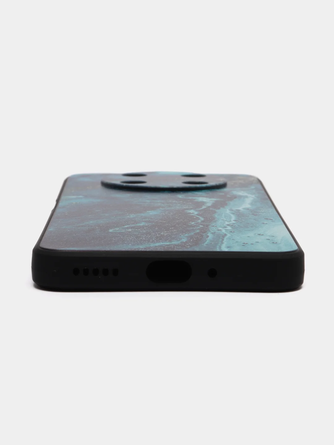 Тёмно-бирюзовый силиконовый чехол для Huawei nova Y90, с принтом, с рисунком (Хуавей Нова У90 )