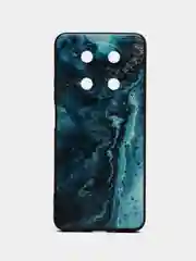 Тёмно-бирюзовый силиконовый чехол для Huawei nova Y90, с принтом, с рисунком (Хуавей Нова У90 )