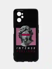 Золотой силиконовый чехол для Realme 9i / OPPO A96, с принтом, с рисунком (Реалми 9 ай / Оппо А96)