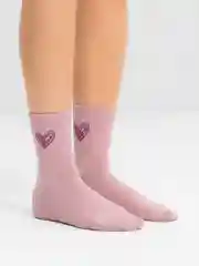 Зеленый носки высокие сердце