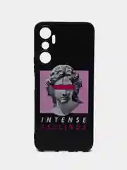 Золотой силиконовый чехол для infinix Hot 20 4G, с принтом, с рисунком (Инфиникс Хот 20 4г)
