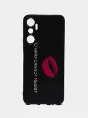 Синий силиконовый чехол для infinix Hot 20 4G, с принтом, с рисунком (Инфиникс Хот 20 4г)