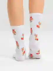 Носки с принтом "Лисичка"